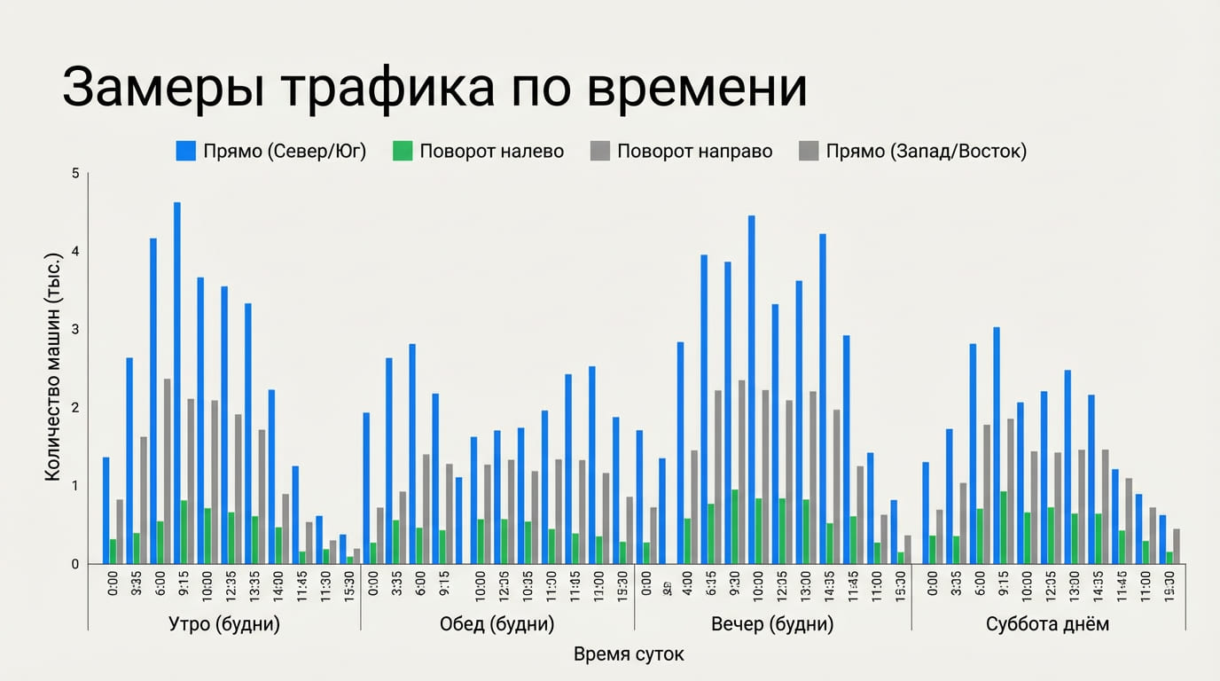 замеры трафика